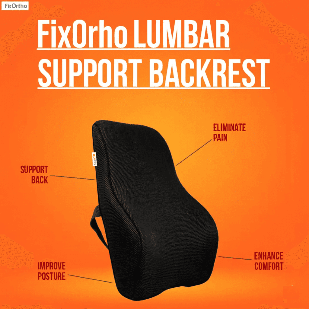 FixOrtho Lumbar Support Cushion – Full Spine Relief